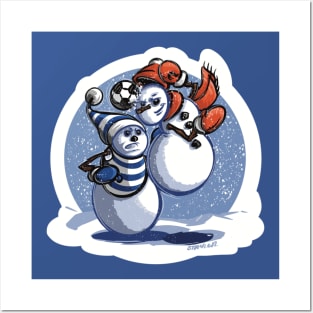 Snowman Header Posters and Art